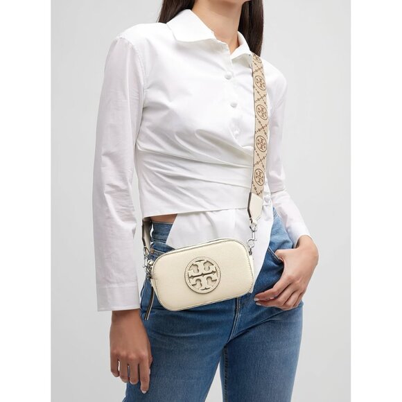Tory Burch Miller Mini Crossbody Bag New Ivory OS - Picture 16 of 16